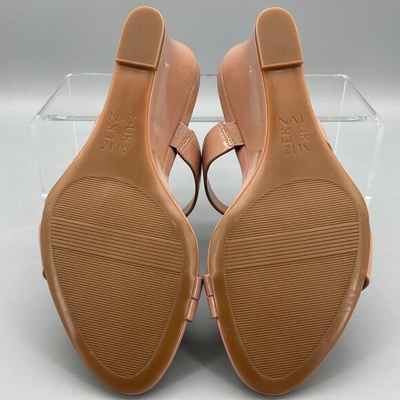 NEW Naturalizer Women’s Breona Slide Wedge Sandals Taupe Size 7W - Picture 9 of 11